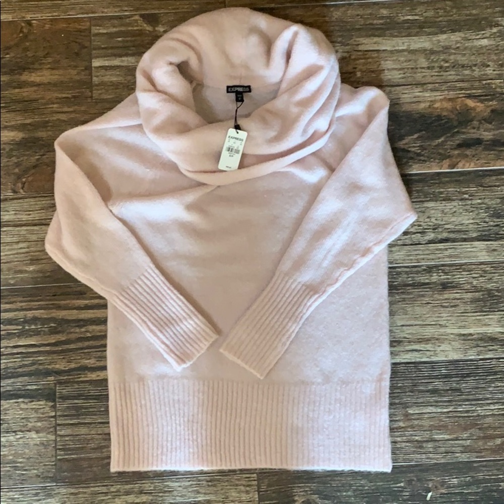 Light pink turtleneck sweater